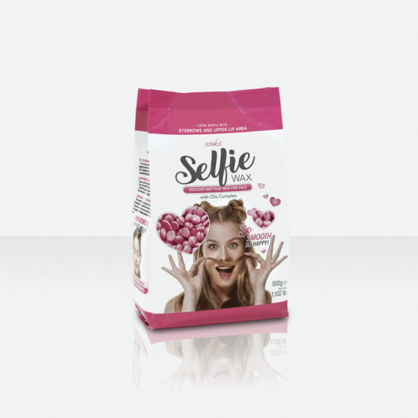 cire epilation visage selfie