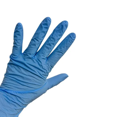Gants en nitrile bleus